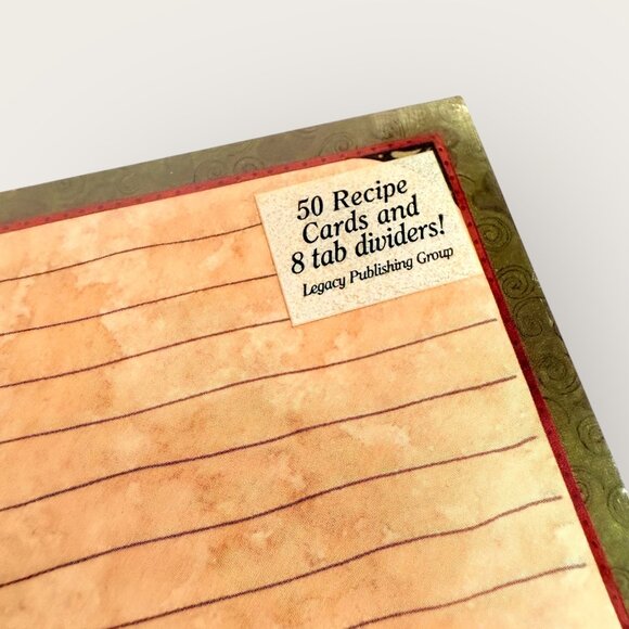 Vintage Cat Recipe Card Set 50 Cards 8 Tab Dividers Legacy Publishing Group - Picture 2 of 2